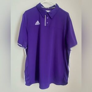 Adidas Men's Vibrant Purple Polo